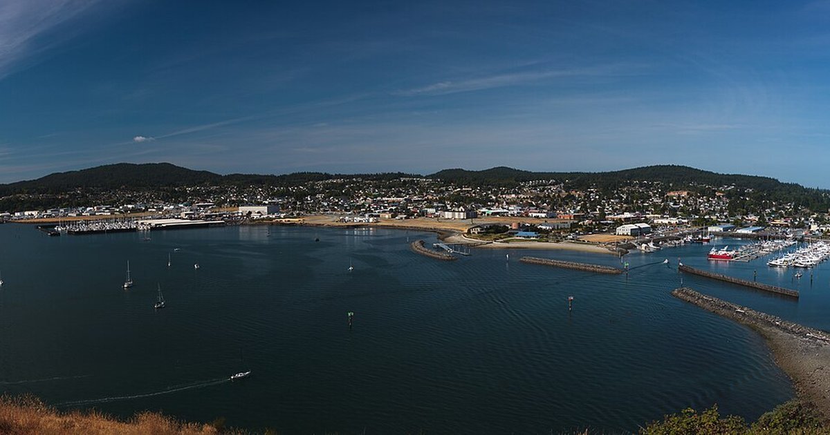 Cap Sante Marina and Fidalgo Bay in Anacortes, Washington