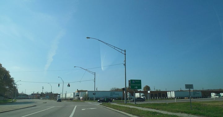 A street in Dayton, Ohio