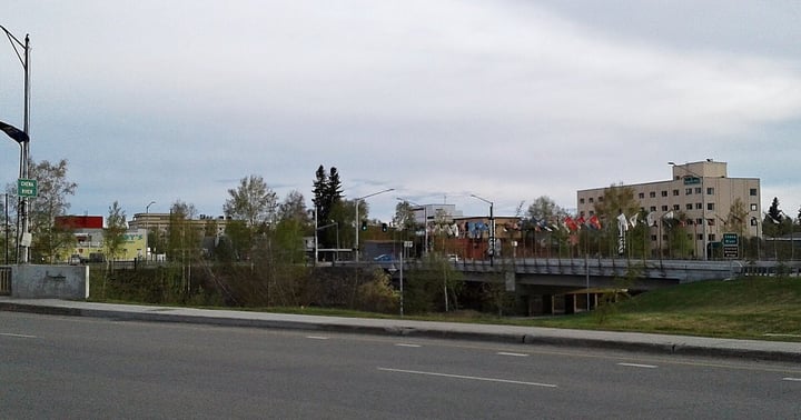 Bridges over the Chena River in Fairbanks