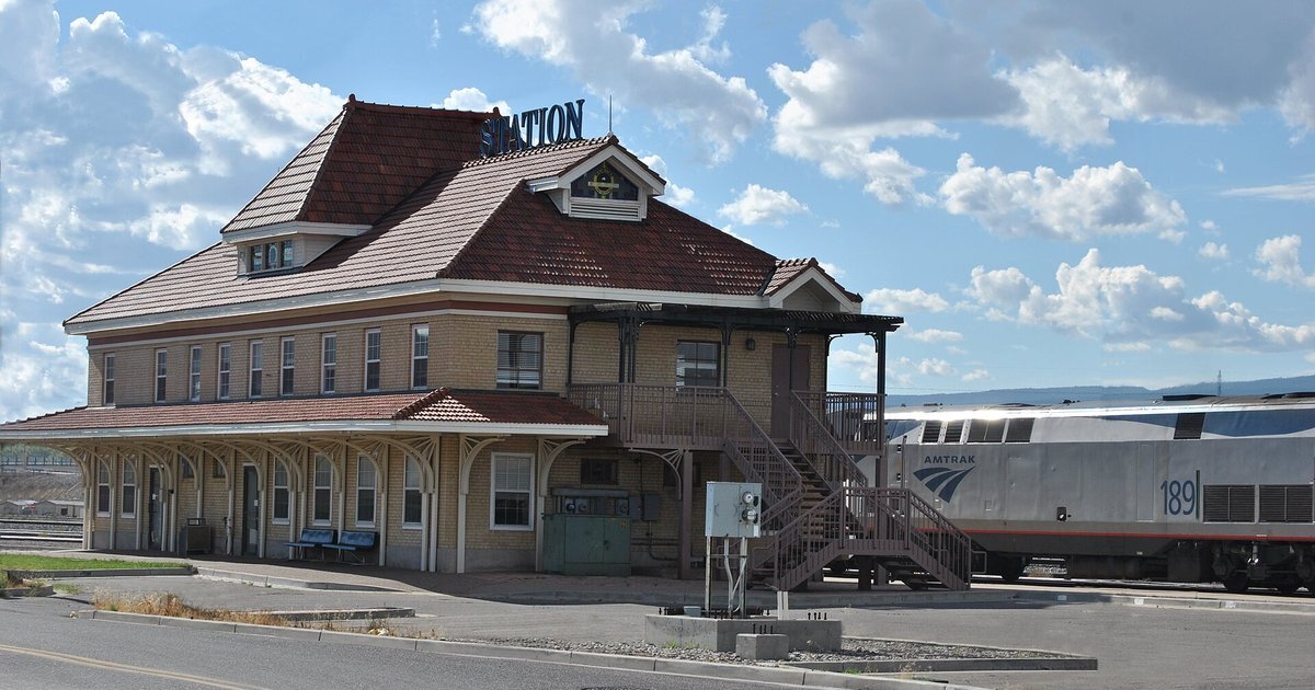 The historic Grand Junction train depot
