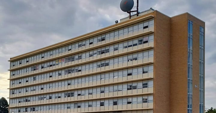 Turner Hall tower on the Idaho State University campus in Pocatello