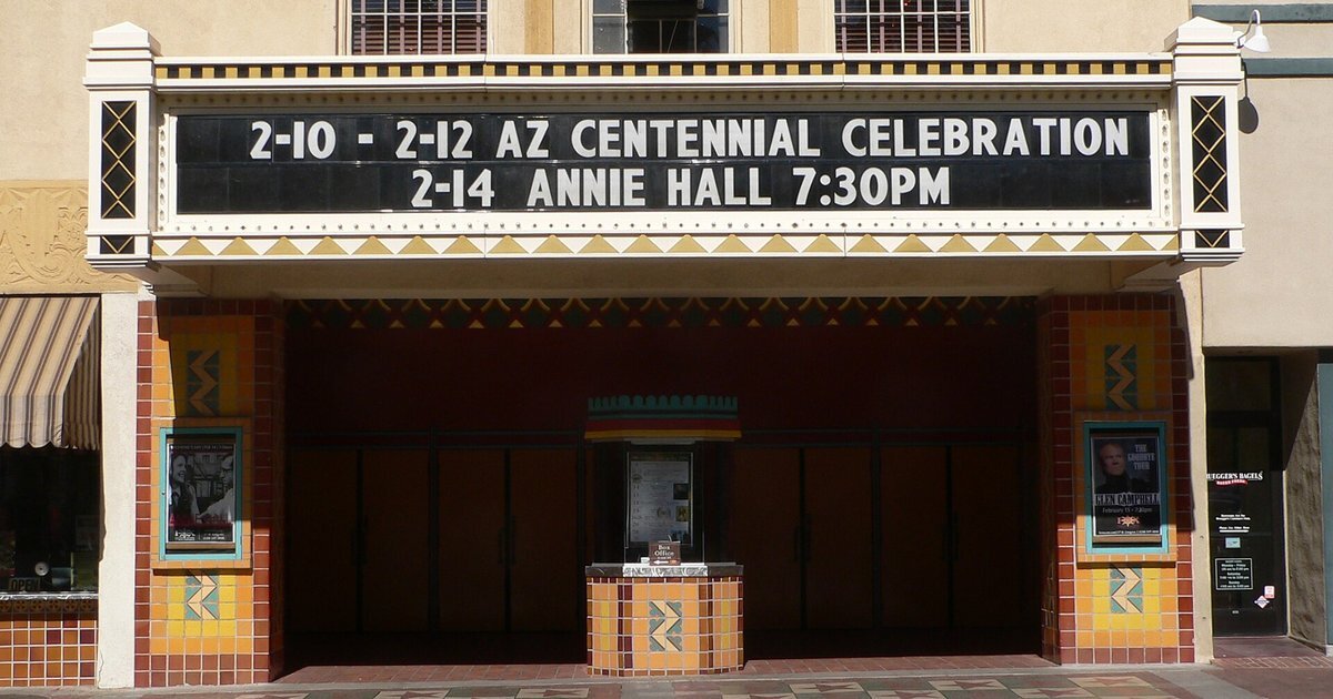 The Fox Tucson Theatre's entrance and marquee
