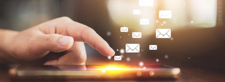 Emails being received on phone