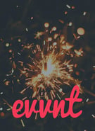 evvnt logo with sparkler in background