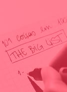 Person writing a list