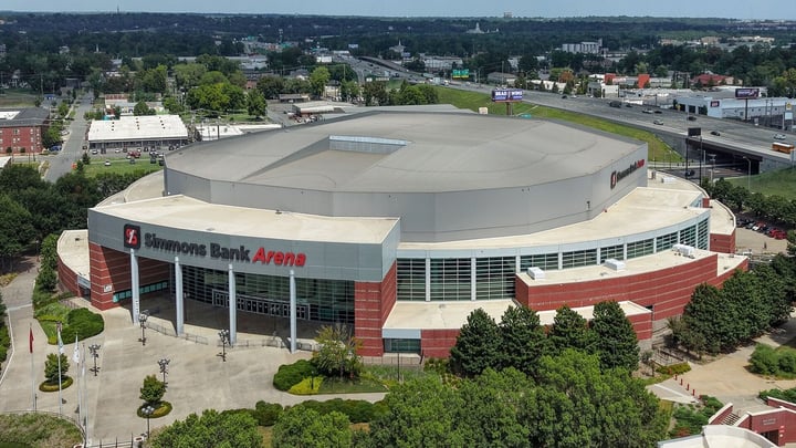 Simmons Bank Arena in North Little Rock
